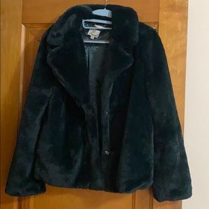 Dark Green Teddy Coat
